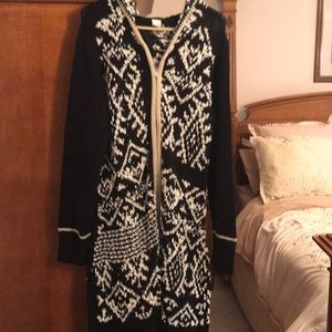 Sweater, zip up hooded